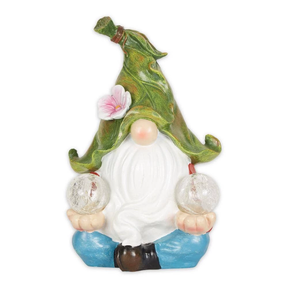 Zingz & Thingz Gnome Meditating Solar Statue